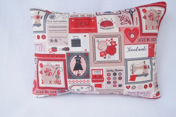 🧵 Lavender Pillow with Sewing Studio Design