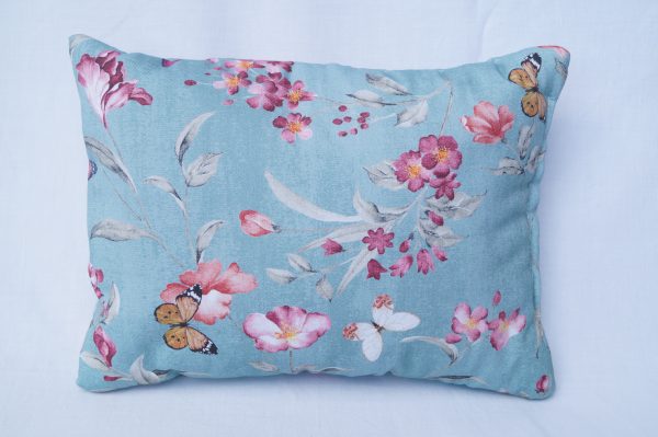 🌺 Turquoise Floral Lavender Pillow – Soft Aromatherapy Pillow