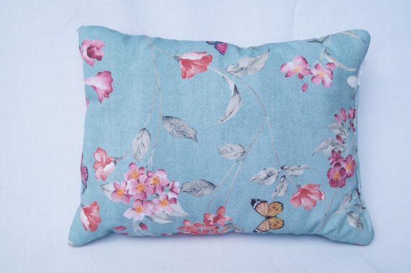 🌺 Turquoise Floral Lavender Pillow – Soft Aromatherapy Pillow