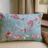 🌺 Turquoise Floral Lavender Pillow – Soft Aromatherapy Pillow