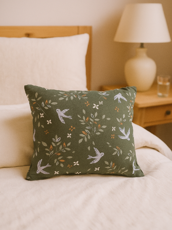 🐦 Khaki Bird Lavender Pillow – Cozy Scented Pillow with a Beautiful Bird Design