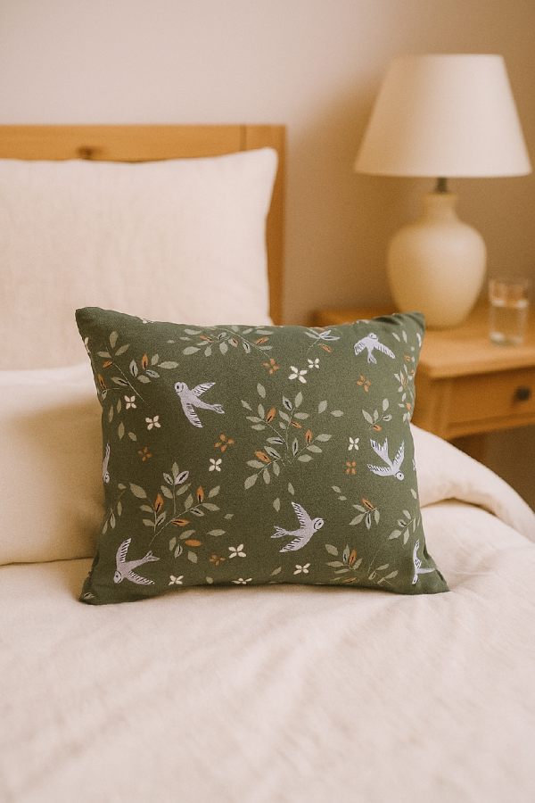 🐦 Khaki Bird Lavender Pillow – Cozy Scented Pillow with a Beautiful Bird Design