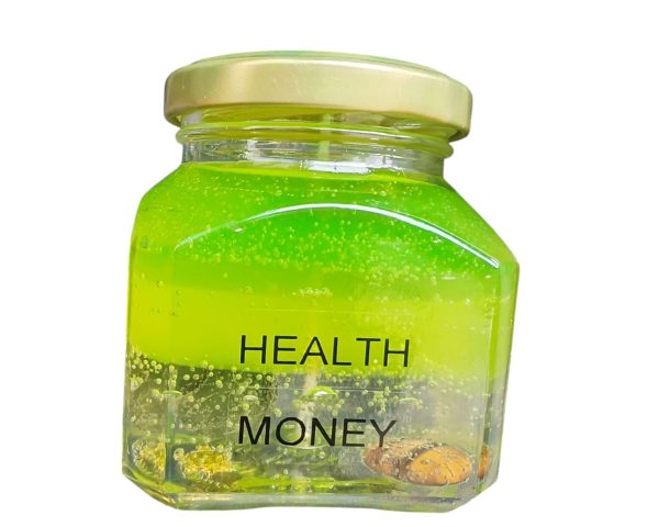 🕯️ Health and Abundance Candle – with Labradorite and Tiger's Eye