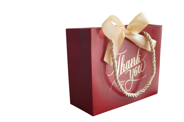 ❤️ Elegant Red Gift Bag – For 1 to 2 Candles