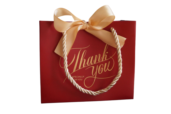 ❤️ Elegant Red Gift Bag – For 1 to 2 Candles