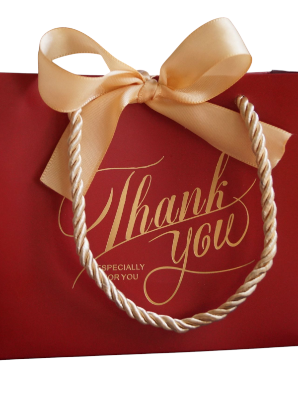 ❤️ Elegant Red Gift Bag – For 1 to 2 Candles
