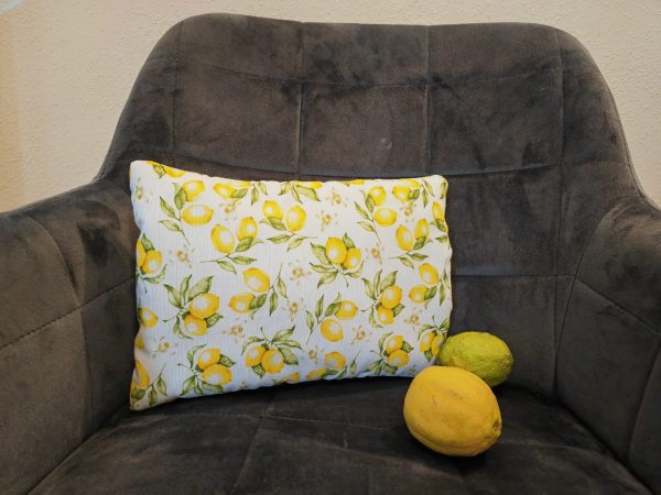 🍋 Lemon Lavender Pillow – Fresh Scented Pillow with a Sunny Lemon Design