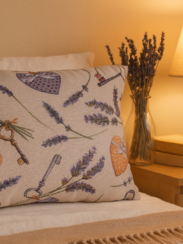 💜 Claudia Lavender Pillow – Elegant Scented Pillow for Relaxation and Well-Being